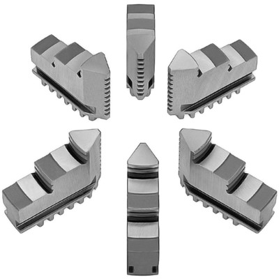 Hard Solid Jaws, ID,5in, 6-Jaw 6 PcSet